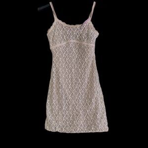 Wild Fable Women's xxs Lace bodycon slip mini dress